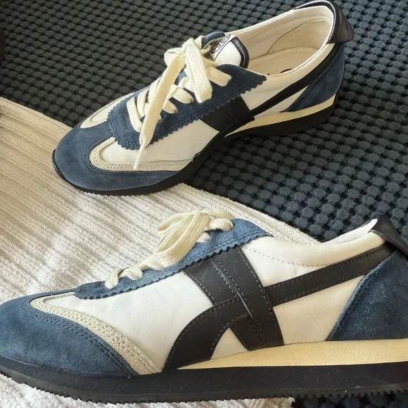 Tory Burch Blue and White Sneakers - Picture 4 of 5